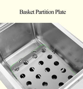 Friggitrice Commerciale DF81, Friggitrice Elettrica per Tacchino con 1 Cestello, Friggitrice Singola da Banco in Acciaio Inox per Ristoranti - Product Image 5