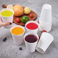 Gobelets en papier jetables personnalisables à paroi simple, étanches, écologiques, pour boissons et services alimentaires, vente en gros, prix d'usine