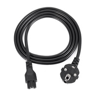 Câble d'alimentation européen pour ordinateur portable Standard Plum Blossom Tail Power Cord Conversion Head Communication Cables Manufacturer
