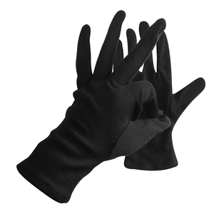 ALLESD Gants d'inspection noirs doux d'absorption de la sueur Gants de parade en coton pour cérémonie - Product Image 6