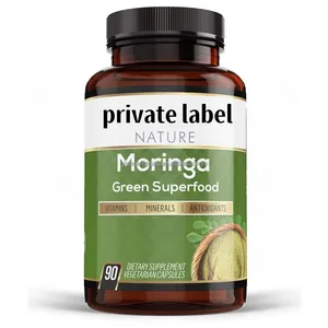 Private Label Moringa Capsules Organic Moringa Leaf Extract Capsule Weight Management Dietary Supplement