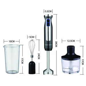 Electric Immersion Hand Blender Powerful Watt And Multi-functional 4 In 1 Set