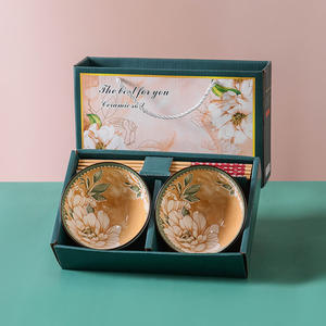 Colorido impreso bajo juego de regalo esmaltado cocina arroz ensaladera 4,5 pulgadas servir cerámica <span class=keywords><strong>Bohemia</strong></span> cuencos conjunto - Product Image 6