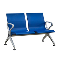 Chaise d'attente confortable en PU avec dossier inclinable, écologique et durable, pour aéroport, gare, arrêt de bus, salon, centre commercial