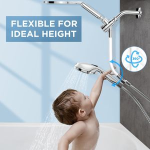 Ensemble de <span class=keywords><strong>Douche</strong></span> Double Luxe avec 10 Modes de Jet, Système de <span class=keywords><strong>Douche</strong></span> Pluie Haute Pression Intégré pour Salle de Bain - Product Image 3