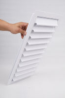 Grille d'aération murale moderne en alliage d'aluminium avec persiennes à gravité, lames réglables et amovibles pour l'évacuation de l'air