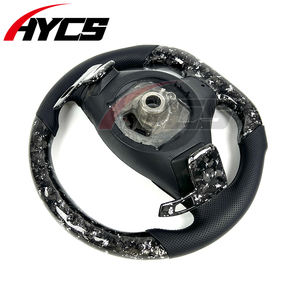 Volante Deportivo de Fibra de Carbono Forjado con LED e Indicador de RPM para <span class=keywords><strong>BMW</strong></span> E92 E90 E93 M3 E84 E87 320 325 330 335, con Paletas de Cambio Personalizadas - Product Image 6