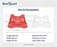 Caja de Plástico PET para Transporte de Plántulas, Embalaje Protector para Envío de Plántulas y Esquejes