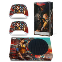 Autocollant de protection amovible imperméable en PET pour console Xbox Series S et 2 manettes, motif treillis, compatible OEM