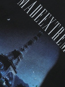 เสื้อยืดกราฟิกหอไอเฟลสีดำสไตล์เรโทร ปรับแต่งได้ เหมาะสำหรับทั้งชายและหญิง.F10 - Product Image 6