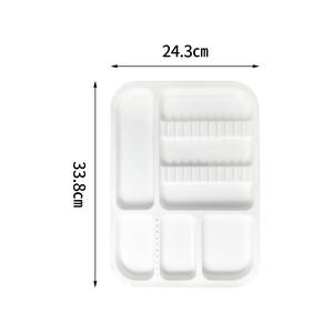 Médical Chirurgical Désinfection Plat Dentaire Bouche Miroir Pince À Épiler Sonde En Plastique <span class=keywords><strong>Instrument</strong></span> Plateau Divisé Split Dentiste Boîte De Placement - Product Image 5