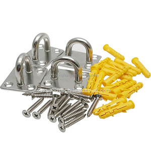 Plaque d'ancrage carrée en acier inoxydable 304 pour quincaillerie de rigging marin, fixation de bateau, boucle à œil fixe - Product Image 4