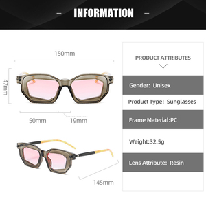 Gafas <span class=keywords><strong>de</strong></span> sol retro <span class=keywords><strong>modernas</strong></span> unisex nueva tendencia <span class=keywords><strong>de</strong></span> moda con <span class=keywords><strong>lentes</strong></span> transparentes estilo <span class=keywords><strong>de</strong></span> logotipo personalizado en marco negro y azul <span class=keywords><strong>para</strong></span> hombres y mujeres - Product Image 3