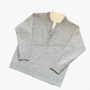 Suéter de Cuello Medio Alto para Hombre, Invierno, Personalizable, Tejido Grueso, Marca de Moda, Estilo Old Money, Diseño de Camisa Tejida - Product Image 3