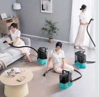 Aspiradora de Alfombras Eléctrica de Mano de Alta Potencia 18kpa, Ligera, Seca y Húmeda, 30 Segundos de Funcionamiento, Sin Bolsa, para Uso Doméstico y en Hoteles