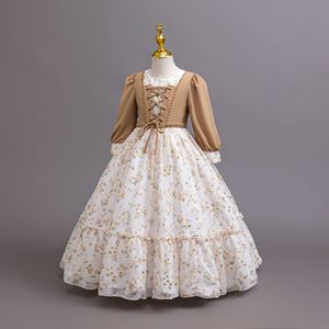 Vestito da bambina in chiffon floreale per feste, performance di pianoforte, abito da sera, regalo per Eid - Offerta imperdibile - Product Image 4