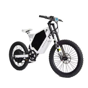 Vélo Électrique Tout-Terrain 6000W à Cadre en Aluminium, Qualité Exceptionnelle, Autonomie 60km, Blanc+Noir, Autres Motos - Product Image 1