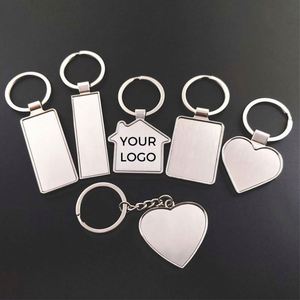 Custom Logo <b>Keyring</b> Keychain Sublimation Key Chain <b>Ring</b> Metal Blank Keychain Zinc Alloy Free Customized Promotional Gifts - Product Image 1