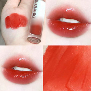 DAIMANPU 6 Farben Lippen glasur Matt Langlebig Feuchtigkeit spendend Lip gloss <span class=keywords><strong>Glitter</strong></span> Gefärbt Flüssiger Lippenstift Rote Lippen Tönung
