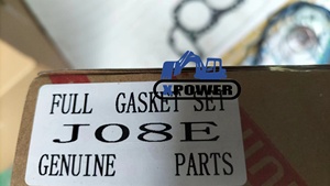 New XPower J08C J08E <b>Engine</b> Full Gasket <b>Kit</b> 01460-7134 Black 6-Month Warranty for SK350-8 Crawler Excavator - Product Image 4