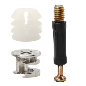 Set Perangkat Konektor Furnitur 3-in-1 Cam Fitting Dowel Nut Pre-Inserted untuk Penyambungan Lemari, Kabinet, dan Laci untuk Pertambangan - Product Image 3