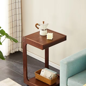 Gỗ Rắn di chuyển bàn nhỏ đơn giản tủ bên trà cho phòng khách hoặc phòng ngủ như bàn máy tính - Product Image 1
