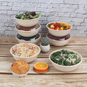Round Custom Takeaway Biodegradable Sustainable Eco Friendly Corn Starch Soup Bowls <b>Simple</b> <b>Microwavable</b> Stackable - Product Image 5