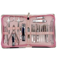26pcs Professional Edelstahl Nagel knipser Travel & Groom ing Kit Nagel werkzeuge Maniküre & Maniküre Set