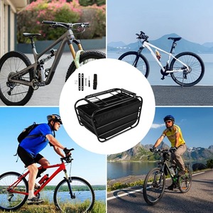 Cesta de malla de alambre para perros para bicicleta, transportín trasero para mascotas con almohadilla de almacenamiento para ciclismo y viajes - Product Image 3