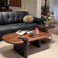 Table basse extensible à hauteur réglable, montage facile, design en bois léger, meubles de salon pour salles à manger et salons