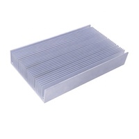 Radiateur en aluminium anodisé 6063 T5 personnalisé avec ailettes extrudées, services de pliage, poinçonnage, découpe et soudage
