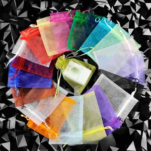 MU Good Quality Organza Bags Gift Pouch Mesh Bag mixed colors 5x7cm, 7x9cm, 9x12 cm, 10x15 cnm, 13x18 cm, 15x20cm 20x30 mm