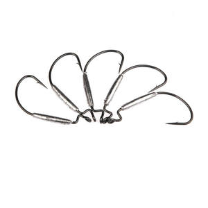 Hameçon gabarit pondéré décalé hameçons à vis sans fin <span class=keywords><strong>en</strong></span> plomb tête de gabarit gros hameçons de pêche têtes plombées tubulaires - Product Image 3