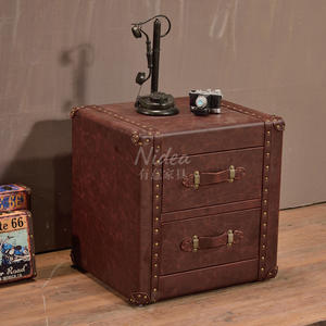 Baule in Pelle Vintage - Mobile Artigianale Multifunzione per Sigari, Lounge, Pub, Club, <span class=keywords><strong>Studio</strong></span> - Product Image 1