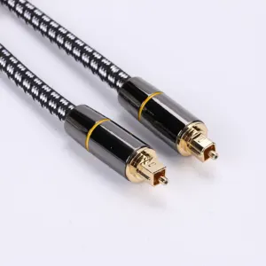 Nylon Fiber Optic Male Toslink To Toslink Fiber Optic ToslinkTX-TM015 Audio Cable