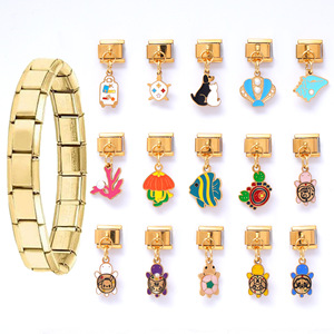 Modular Pendant Bracelet Ocean Series Zinc Alloy Detachable DIY Charm Unisex Gift Jewelry Accessories - Product Image 1