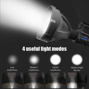 Lampe torche très lumineuse à lumière LED, torche portable avec trépied, 4 Modes d'éclairage, lampe de travail, <span class=keywords><strong>Rechargeable</strong></span> par USB, XHP70 XHP50 - Product Image 2