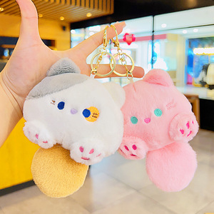 Porte-clés pendentif sac d'école chat mignon et adorable, vente en gros, poupée en peluche, petit cadeau pour couple, pour achat en gros - Product Image 3