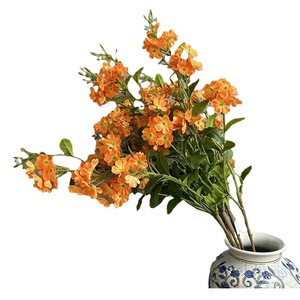 Real Like Blue <span class=keywords><strong>Jacaranda</strong></span> Tree Branches Bola de nieve fragante Decoraciones simples para el hogar <span class=keywords><strong>Flores</strong></span> artificiales azules Bola de hortensia - Product Image 6