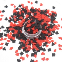 Sac de 1kg de 5mm pour cartes de poker et tranches d'argile à motif de dollars pour bricolage et remplissage de gobelets.