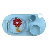 Ensemble de repas pour enfants de 0 à 3 ans, marque Thistle, style mignon, haute qualité, sans BPA, écologique, compatible lave-vaisselle