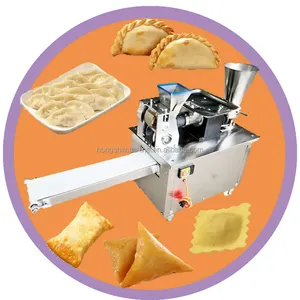 Sepenuhnya Otomatis Pembuat Empanada Komersial Indian USA Cina Comercial Dumpling Empanda Samosa Membuat Mesin