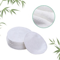 Almohadillas de algodón de bambú para maquillaje Facial, toallitas de limpieza Facial, bolsa de almohadillas de algodón para eliminar maquillaje, 80 Uds.