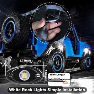 Éclairage LED sous châssis pour voiture, étanche IP68, lumières de roue pour camion, pick-up, UTV, moto, bateau, <span class=keywords><strong>JEEP</strong></span> Wrangler JK - Product Image 2