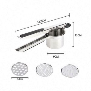 Heavy Duty Stainless Steel Potato Ricer and Masher Good Price Ricer Potato Mud Press <b>Kitchen</b> Cooking Tools Potato Masher - Product Image 3
