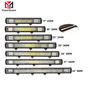 Thanh Đèn LED 3 Hàng 22 32 42 52 Inch Đèn Làm Việc Cho 4X4 4WD Atv 4WD Suv Đèn Xe Máy Lái Xe Đèn Led Xe Tải