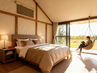 Tente de luxe pour le camping en plein air, imperméable, glamping, safari, hôtel, location de yourte, tente de villégiature