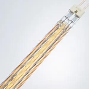 Lámpara de calor infrarroja halógena para Heraeus, tubo Dual de cuarzo tungsteno, 11x23mm