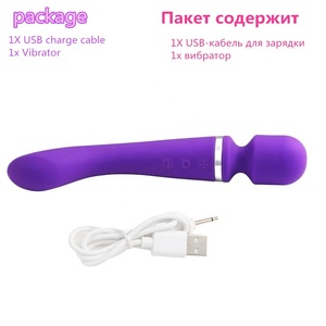 เครื่องสั่น USB แบบชาร์จไฟได้ไม้นวดพลังสูงสำหรับอวัยวะเพศหญิงของเล่นทางเพศ - Product Image 5