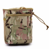 Pochette tactique Molle en stock, sac de décharge pour chargeur avec cordon de serrage, sac utilitaire pliable, pochette à munitions pour ceinture